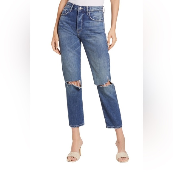 Frame Denim Denim - Frame Le Original High Rise Jeans in Kessler Rips